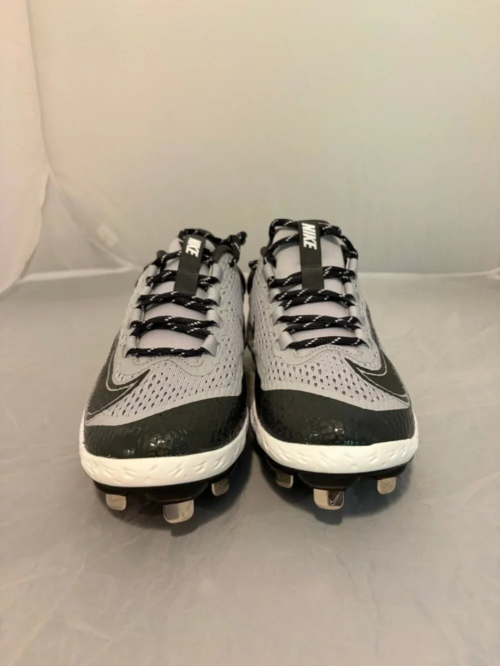 Nike Alpha Huarache Elite 4 low Wolf Grey men’s cleats DJ6521 004
